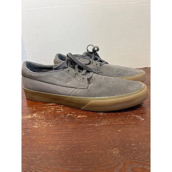 Nike SB Zoom Shane Canvas Skate Shoes Gray Gum Sole Mens Size 13 - Picture 1 of 6
